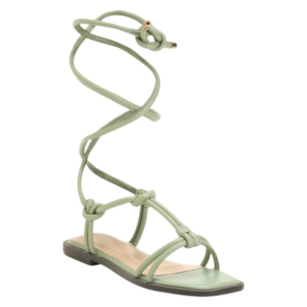 ALTA Made In Colombia Leather Tinna Ankle Wrap Sandals